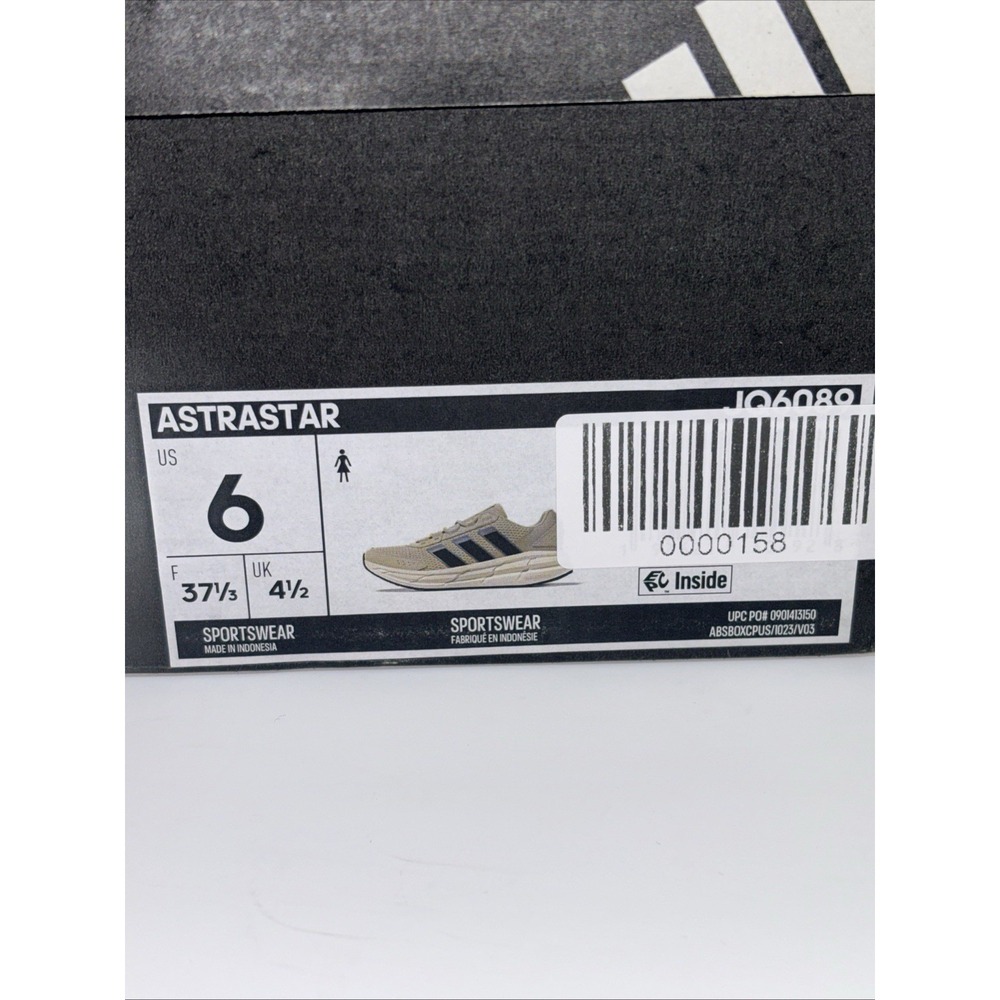 Adidas Astrastar Shoes Womens Size 6 Beige Grey Cloudfoam Comfort JQ6089 - Picture 12 of 12